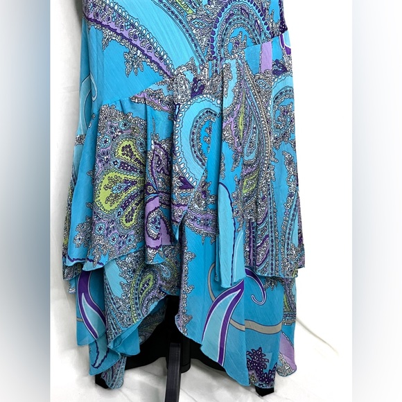 Etro Inspired Sunny Leigh Paisley Maxi Skirt Size L - Picture 4 of 6